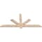 Ekena Millwork Kennewick Smooth Timber Gable Bracket, Douglas Fir, 60"W x 27"H x 1 1/2"D x 3 1/2"F, 11/12 Pitch GBW060X27X0204KEN00SDF - alternate 4